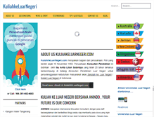 Tablet Screenshot of kuliahkeluarnegeri.com